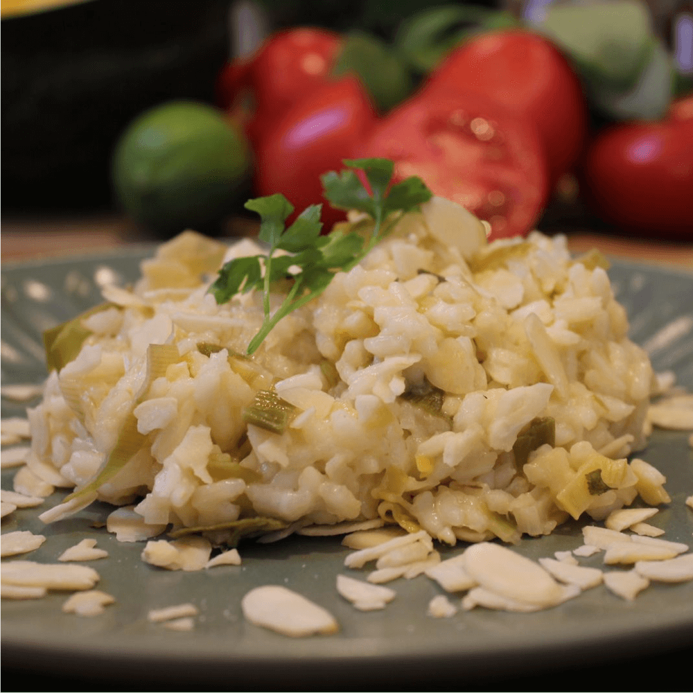 Risoto Alho Poró e Lâminas de Amêndoas - Imagem 4