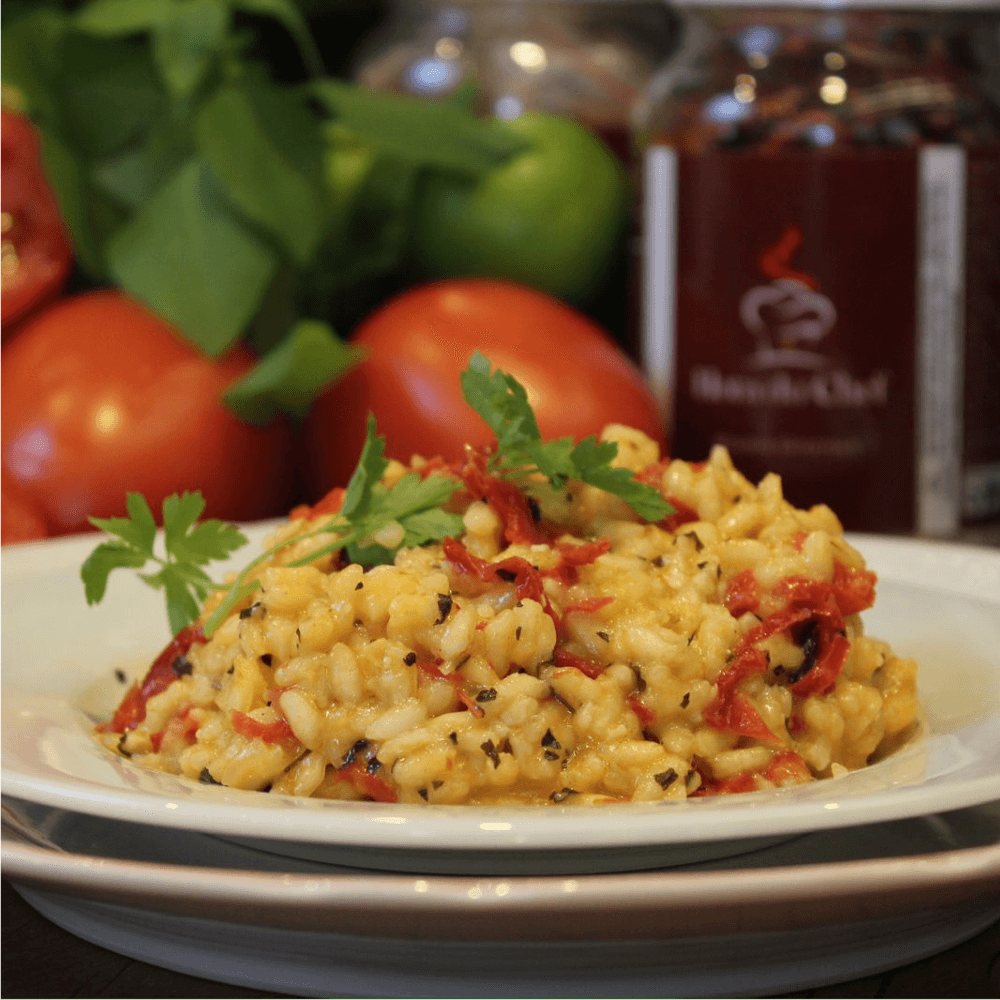 Risoto Caprese - Tomate seco e Manjericão - Imagem 4
