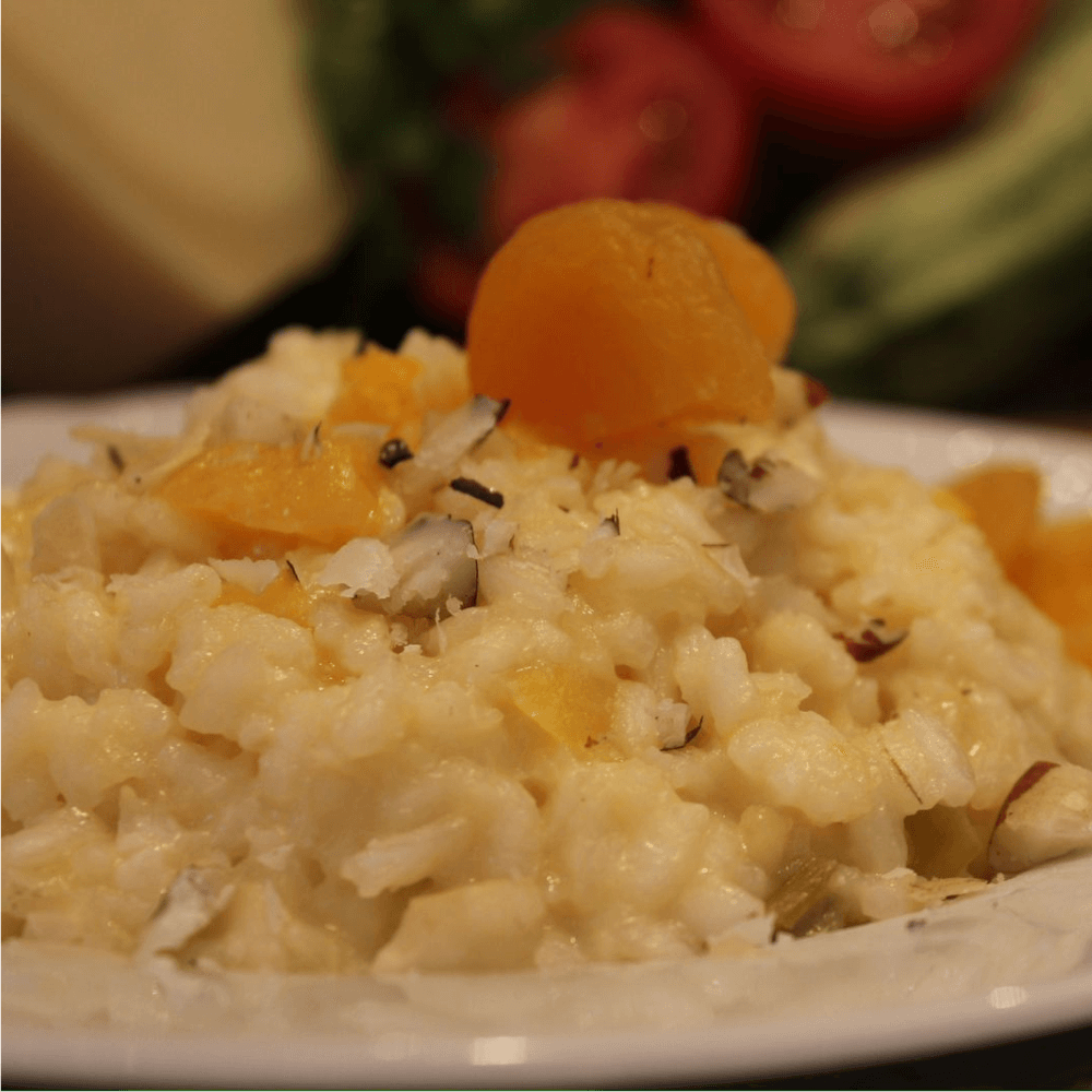 Risoto Damasco com Castanhas do Pará