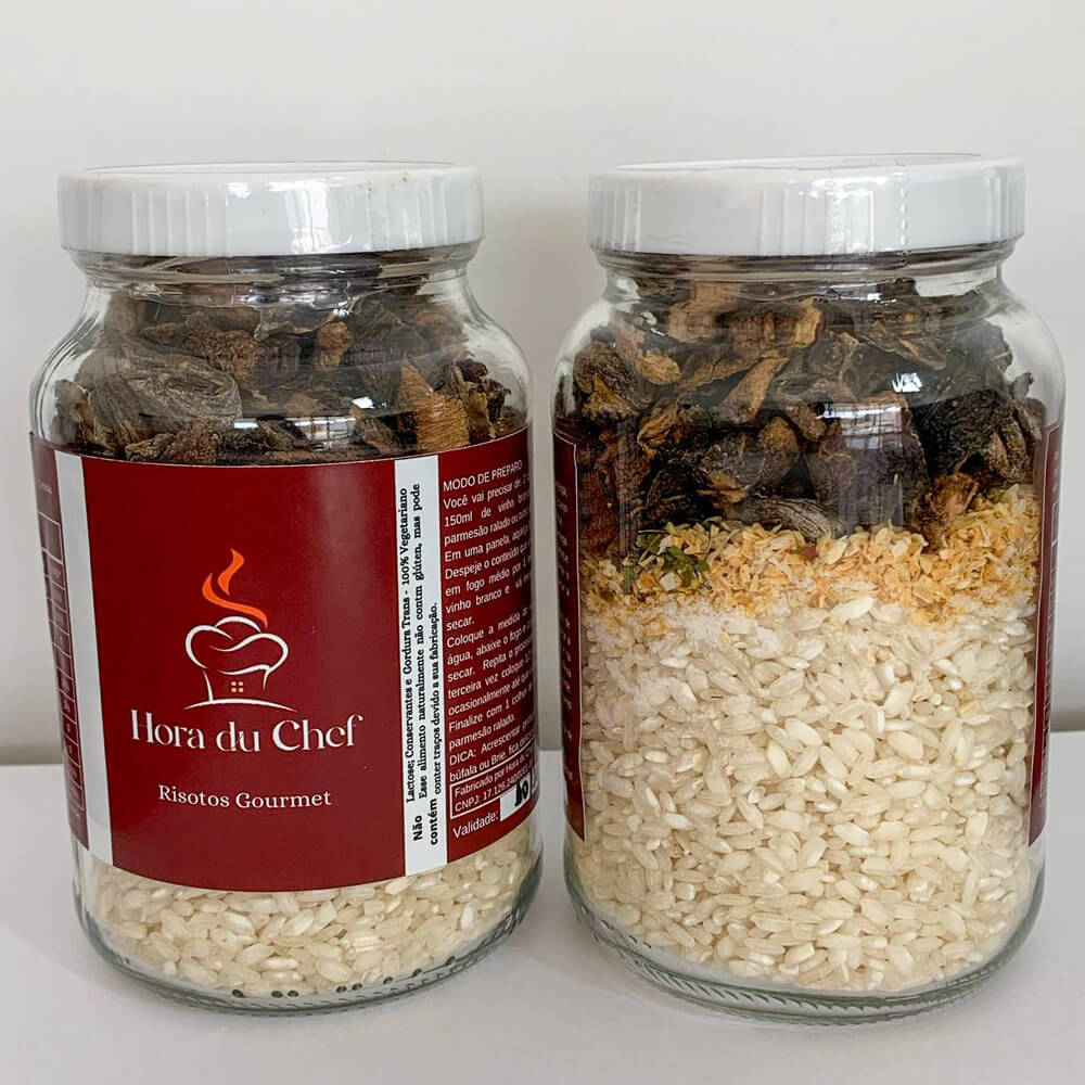 Limão siciliano com Shitake Risoto Gourmet Hora du Chef