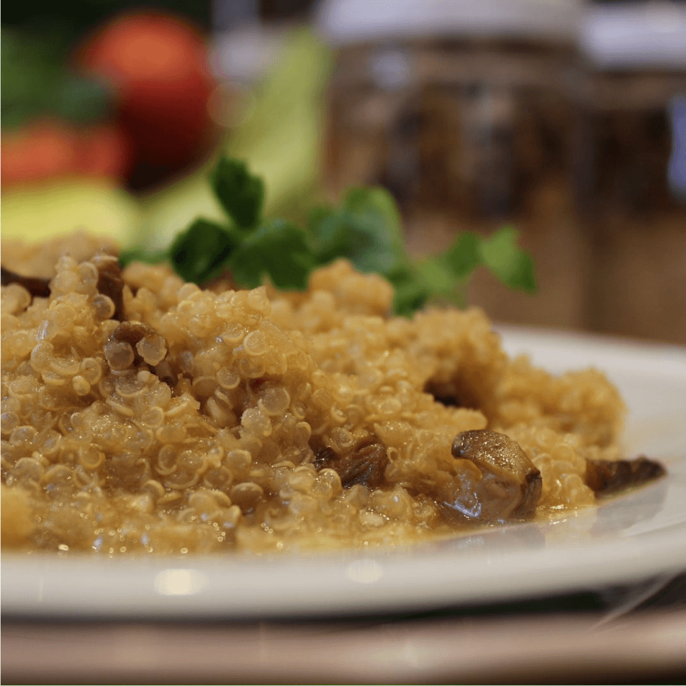 Risoto Quinoa com Shitake e Shimeji