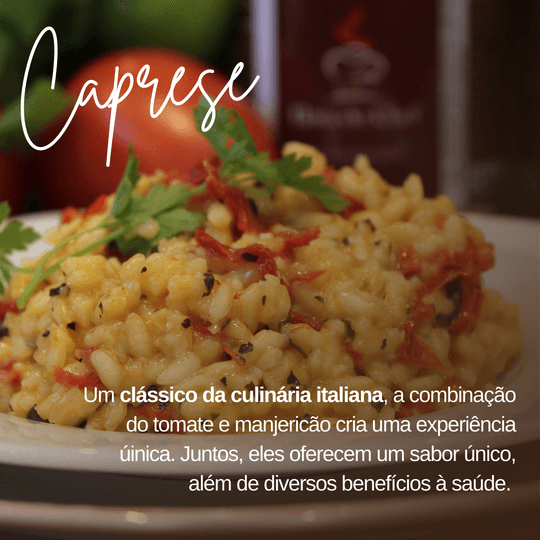 Risoto Caprese - Tomate seco e Manjericão - Imagem 3